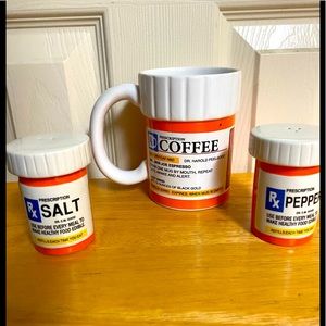 LOL Prescription Mug (12 oz.) w/Matching Salt & Pepper Ceramic